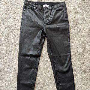 Grace & Lace coated skinny black denim